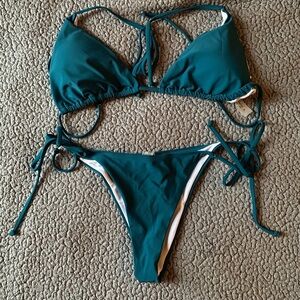 SHEIN Deep Teal Bikini Set